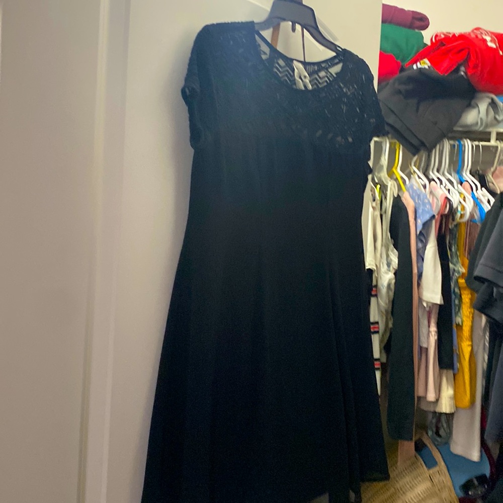 Black T-Shirt Style Dress